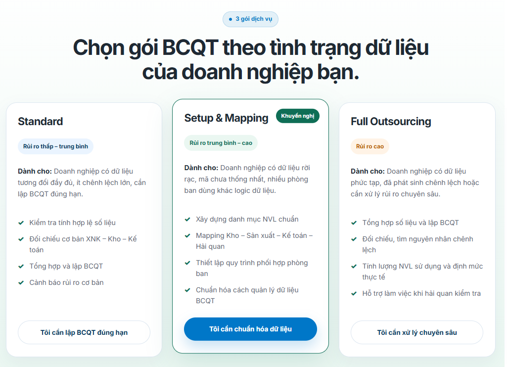 dịch vụ rà soát báo cáo quyết toán hải quan chuyên nghiệp