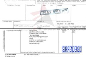 Telex Form Telex Release là gì? Phân biệt Telex release và Surrender Bill - Vạn ...